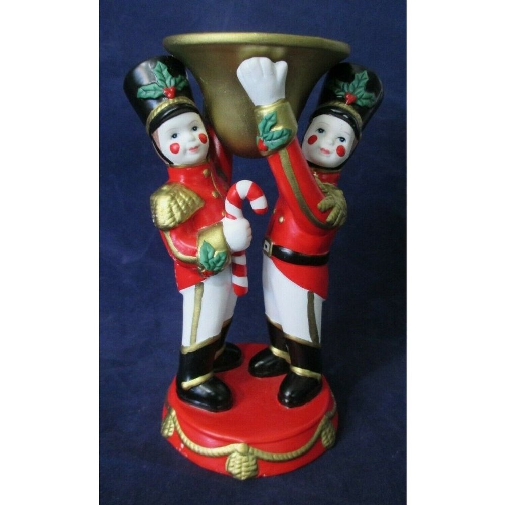 Partylite Christmas Toy Soldier Taper Candle Holder P7704 One GUC No Box